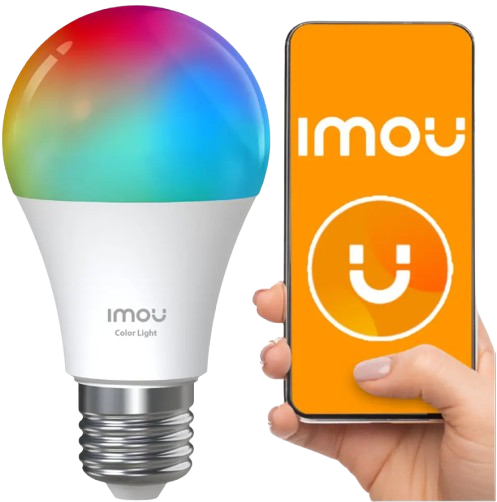 IMOU IOT-CL1B-5-E26-US BOMBILLA INTELIGENTE MULTICOLOR IMOU CON APLICACIÓN DE CONTROL REMOTO RGBCW WIFI QUE CAMBIA DE COLOR, BOMBILLAS LED DE VARIAS ESCENAS, COMPATIBLE CON HORARIOS DE ALEXA, 15000H, ULTRA LARGA, PAQUETE. #Imou #Colores #Wifi