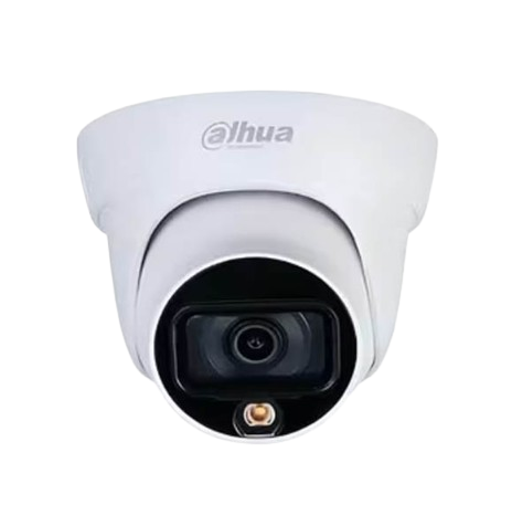 CÁMARA IP DOMO DE 4MP. DAHUA FULL COLOR/ LENTE DE 2.8mm. 95 GRADOS DE APERTURA/ MICRÓFONO INTEGRADO/ 15 METROS DE ILUMINACIÓN CON LUZ VISIBLE H.265+/ WDR de 120 dB.	#CámaraIP4MP #CámaraDomoIP #TecnologíaDahua #SeguridadEnColor #Vigilancia24Horas