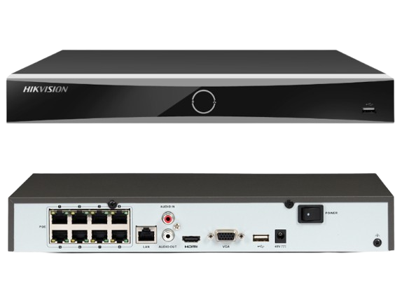 NVR DE 8 CANALES IP. POE  HIK.. CON RESOLUCIÓN DE 12MP. (4K) / 8 CANALES IP. / 8 PUERTOS POE+ RECONOCIMIENTO FACIAL ACUSENSE (EVITA FALSAS ALARMAS) Y 1 BAHÍAS DE DISCO DURO / HDMI EN 4K. HIKVISION. #Hikvision #Proyectos #Seguridad #LoTop