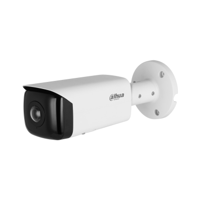 DAHUA DH-IPC-HFW3441TP-AS-P-0210B - CAMARA IP BULLET PANORAMICA DE 4MP. LENTE 21.MM ANGULO 180º. IR 20M / IA WIZ SENSE DETECCIÓN DE MOVIMIENTO INTELIGENTE / PROTECCIÓN PERIMETRAL / STARLIGHT / POE / WDR / H.265+ / IP67 / MICROFONO / E/S ALARMA