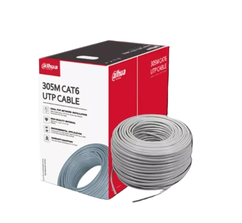 DAHUA DH-PFM920I-6UN-CN - BOBINA O CABLE DAHUA / UTP 100% COBRE / CAT. 6 / COLOR GRIS / INTERIOR / 305 METROS 1000 PIES / IDEAL PARA REDES & VIDEO. #Dahua #CableUTPCAT6 #Redes #PoE #CableadoEstructurado #AltaCalidad #Seguridad #Tecnología