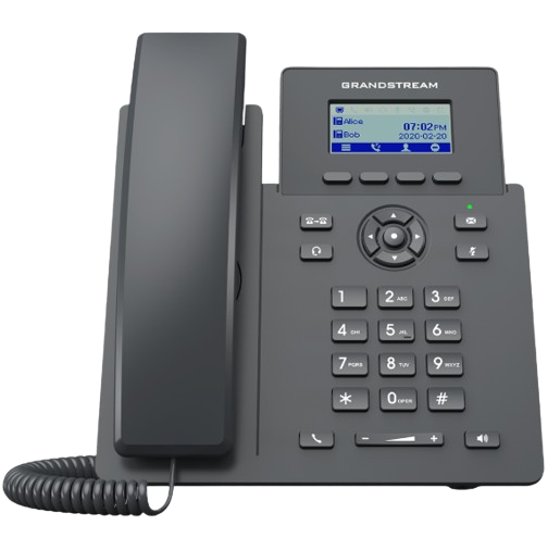 TELEFONO DE ESCRITORIO GRANDSTREAM CON PANTALLA LCD 7 SOPORTA 2 LINEAS7 CONFERENCIA 5 VIAS7 4 CUENTA SIP/POE INTEGRADO