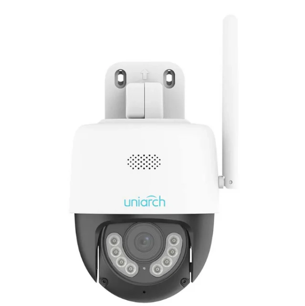 UNIVIEW UHO-P1A-M3F4D CÁMARA MINI PT. WIFI DOMO 3MP (2K) PT 360º AUDIO 2 DE VÍAS SIRENA Y LUZ DISUASIVA / WIFI IR 30M CON MICRÓFONO Y ALTAVOZ INTEGRADOS, TARJETA SD HASTA 256GB, IP66. #Uniarch #SoporteDeCámaras #AccesoriosDeVideovigilancia #ProtecciónExterior #InstalaciónProfesional