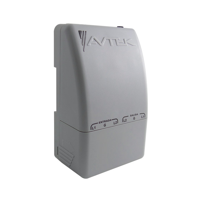 PROTECTOR Y SUPRESOR DE VOLTAJE 220V.AC 30AMP. DE ALTA CAPACIDAD 2100 JOULES/ 6600VA/W 3 AÑOS DE GARANTIA.