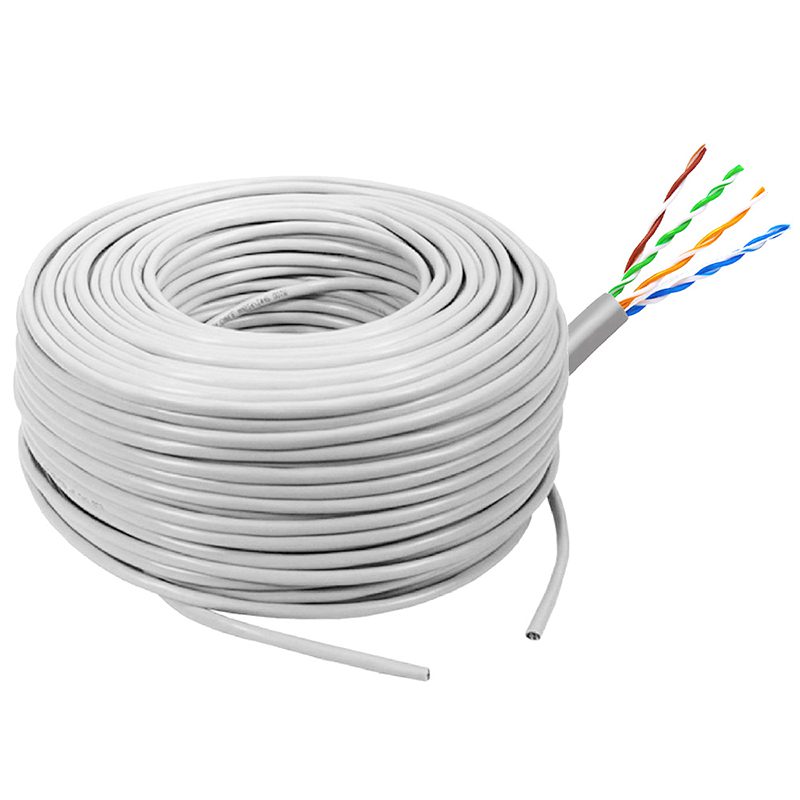 CAJA DE CABLE CAT. 5E ALEACION COLOR BLANCO 1000 PIES.