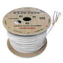 CABLE DE ALARMA 4 CONDUCTOR , 22AWG 7* 0,25MM CCA,WHITE PVC -BOX 150MTS/500FT.