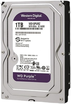 Western Digital Purple WD10PURZ - DISCO DURO INTERNO, 1TB, 5400rpm, 3.5", 64MB CACHE