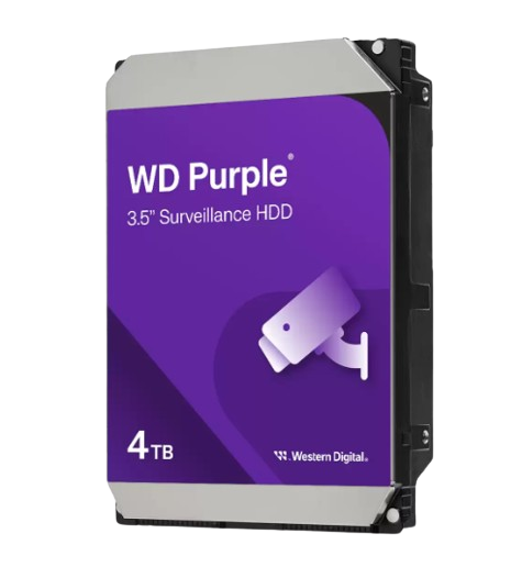 DISCO DURO DE 4TB PARA VIDEO VIGILANCIA. WESTERN DIGITAL PURPLE SURVEILLANCE HARD DRIVE 5400RPM 3.5" 256MB.