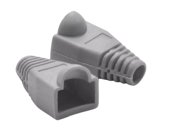 BOTAS MGM PARA CONECTORES RJ45 CAT5 / CAT6 COLOR GRIS CLARO #BotasRJ45 #AccesoriosRJ45 #Redes