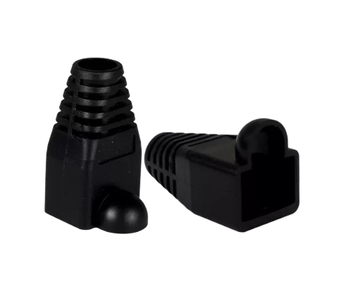 BOTAS MGM PARA CONECTORES RJ45 CAT5 / CAT6 COLOR NEGRO #BotasRJ45 #AccesoriosRJ45 #Redes