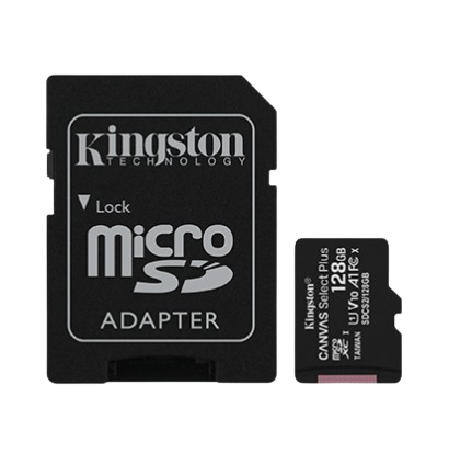 MICRO SD CLASE10 128GB KINGSTON - CANVAS SELECT PLUS.