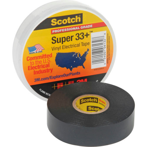 CINTA DE VINILO ELÉCTRICA DE CODIFICACIÓN DE COLOR, 3/4 PULGADAS X66 PIES,(22 YD) COLOR NEGRO