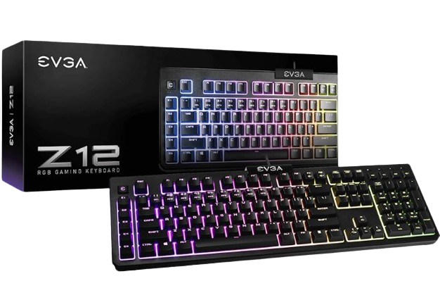 TECLADO GAMING / EVGA Z12 SWITCH MEMBRANA / TECLAS PROGRAMABLE / 5 ZONAS RGB / RESISTENTE AL AGUA / MECÁNICO TECLADO EN INGLES / ESPAÑOL. #Teclado #Gaiming #Lonuevo