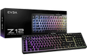 TECLADO GAMING / EVGA Z12 SWITCH MEMBRANA / TECLAS PROGRAMABLE / 5 ZONAS RGB / RESISTENTE AL AGUA / MECÁNICO TECLADO EN INGLES / ESPAÑOL. #Teclado #Gaiming #Lonuevo