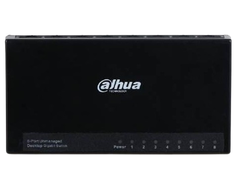 DAHUA DH-PFS3008-8GT-L-V2 - SWITCH DE MESA 8 PUERTOS DAHUA GIGABITS ETHERNET. 10/100/1000/ DISEÑO COMPACTO / SWITCHING 8 Gbps / VELOCIDAD DE REENVÍO DE PAQUETES 11.9 Mbps. #DahuaSwitchPoE #RedesDeSeguridad #DH_PFS3008_8GT_L #SwitchGigabit