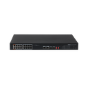 [DH-PFS3218-16ET-135] SWITCH POE ETHERNET DE 18 PUERTOS DAHUA. 16 PUERTOS POE 10/100 MBPS/ 135 WATTS TOTALES/ 2 PUERTOS SFP/ POE WATCHDOG/ SWITCHING 7.2 GBPS/ TASA DE REENVIO DE PAQUETES 5.3568.