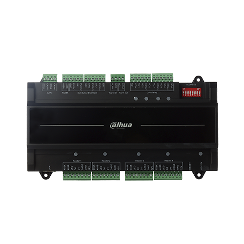 DAHUA ASC2104B-T - CONTROLADOR ESCLAVO PARA 4 PUERTASESCLAVA DE 4 PUERTAS / ANTI-PASSBACK, PUERTAS UN SOLO SENTIDO, EXCLUSA, APERTURA MULTI-USUARIO, | 20000 TARJETAS 4 WIEGAND, 4 RS485, | 30000 EVENTOS.