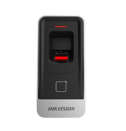 [DS-K1201AMF] LECTOR ESCLAVO MIFARE IP65 / HUELLA DIGITAL / LECTOR DE TARJETAS DE PROXIMIDAD / RS-485 / INTERIOR Y EXTERIOR / REQUIERE PANEL DE CONTROL DE ACCESO