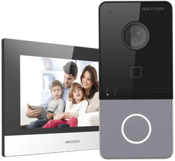 [DS-KIS603-P] HIKVISION DS-KIS603-P - KIT DE VIDEOPORTERO IP POE ESTÁNDAR CON LLAMADA A APP DE  SMARTPHONE (HIK-CONNECT) / APERTURA CON TARJETA MIFARE / FRENTE DE CALLE IP65 / SOPORTA 1 DEPARTAMENTO. #Hikvision #VideoPorteroIP #DSKIS603P #SeguridadHogar #ControlDeAcceso #SmartHome #VideoporteroWifi
