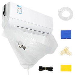 [BOLSA DE MANT A/A-SPLIT] BOLSA PLÁSTICA TRANSPARENTE PARA MANTENIMIENTOS DE AIRES ACONDICIONADOS TIPO SPLIT DE 12,000 HASTA 36,000 BTU.  #BolsaMantenimientoAA #MantenimientoSplit #LimpiezaProfesional #SolucionesAireAcondicionado #HerramientasClimatización