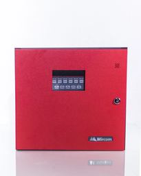 [MGM-MI-FA106R] PANEL DE INCENDIO 6 ZONAS 2 SE?ALIZACION (1.25AMP C/U)  COLOR ROJO MIRCOM