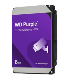 [WD64PURZ] DISCO DURO DE 6TB PARA VIDEO VIGILANCIA. WESTERN DIGITAL PURPLE SURVEILLANCE HARD DRIVE 5400RPM 3.5" 256MB.