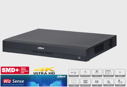 [DH-XVR5216AN-4KL-I3] XVR O DVR DE 16 CANALES 4K/ WIZSENSE/ IA/ H.265+/ 2 BAHÍAS DE DISCO DURO/ 16 CH HDCVI + 16 IP (HASTA 32 IP)/ 2 CANALES DE RECONOCIMIENTO FACIAL/ SMD PLUS/ CODIFICACIÓN IA/ FUNCIONES IOT&POS/ AUDIO BIDIRECCIONAL