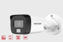 [DS-2CE16K0T-EXLP] CÁMARA ANÁLOGA HIBRIDA BULLET DE 5MP. 3K. HIKVISION/ LENTE 2.8MM/ IR 20 Mts/ SMART HYBRID LIGHT.