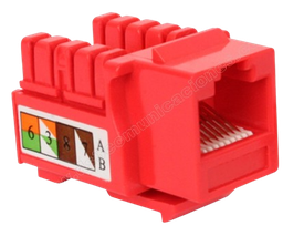 [MGM-JACK-CAT6-ROJO] CONECTOR TIPO JACK MODULAR UTP / CAT. 6E / COLOR ROJO. #MGM #ConectorCAT6E #RedesDeAltaVelocidad #ConexiónEstable #SolucionesDeRed #RendimientoÓptimo