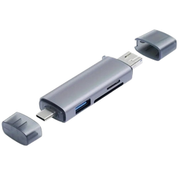 [MGM-HUB-USB-3E-BLANCO] MGM MGM-HUB-USB-3E-BLANCO - LECTOR DE TARJETAS UNIVERSAL OTG DE ALTA VELOCIDAD 5-1 PARA COMPUTADORA, ANDROID, TELÉFONO MÓVIL / TIPO C / CAMARA MULTIUSOS Y UNIDAD FLASH USB BLANCO. #MGMLector #LectorTarjetasOTG #USB3AltaVelocidad #Lector5en1 #MGMTech #GadgetsMGM
