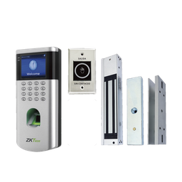 [LF10-KIT] CONTROL DE ACCESO PARA UNA PUERTA / 1500 USUARIOS / INCLUYE ELECTRO-IMÁN 600LB/ BOTÓN DE SALIDA / MONTAJE TIPO U PARA PUERTAS / 10 TARJETAS RFID 125 KHZ.