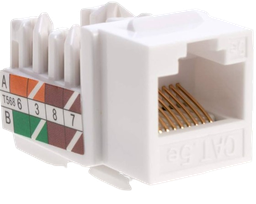 [MGM-JACK-CAT5-BLANCO] CONECTOR TIPO JACK MODULAR / UTP / CAT. 5E / COLOR BLANCO. #MGM #ConectorCAT5E #RedesDeAltaVelocidad #ConexiónEstable #SolucionesDeRed #RendimientoÓptimo