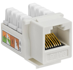 [MGM-JACK-CAT6-BLANCO] CONECTOR TIPO JACK MODULAR / UTP / CAT. 6E / COLOR BLANCO. #MGM #ConectorCAT6E #RedesDeAltaVelocidad #ConexiónEstable #SolucionesDeRed #RendimientoÓptimo