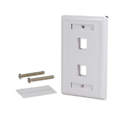 [MGM-FACEPLATE-2S] FACEPLATE DE 2 PUERTOS PARA REDES RECTANGULAR MARCA MGM #MGM #Redes #Proyectos #Faceplat