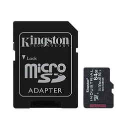 [MICROSD-64GB-KINGSTONS] MICRO SD CLASE10 DE 64GB. KINGSTON - CANVAS SELECT PLUS.