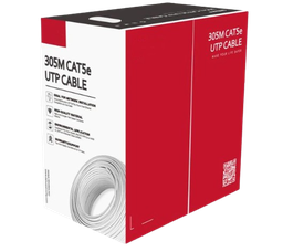 [DH-PFM920I-5EUN] CABLE UTP DAHUA CAT. 5 - 100% COBRE COLOR BLANCO / 305 MTS. /COMPATIBLE CON ALIMENTACION POE. / REDES, AUDIO  & VIDEO.