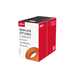 [DH-PFM922I-6UN-C] CABLE UTP CAT. 6. 305. MTS. COLOR NARANJA ALEACION COMPATIBLE PARA POE.
