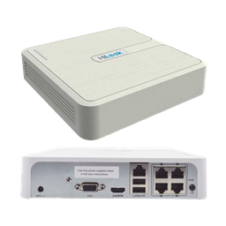 [NVR-104-B/4P] NVR HILOOK 4 CH | SE PUEDEN CONECTAR CAMARAS IP | PLUG & PLAY CON 4 INTERFACES POWER-OVER-ETHERNET (POE) | SOPORTA DECODIFICACIÓN H.264+/H.264 VÍDEO MÚLTIPLE / 1080P